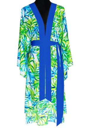 Euphoria – Paradise Palm Kimono (Royal Blue)