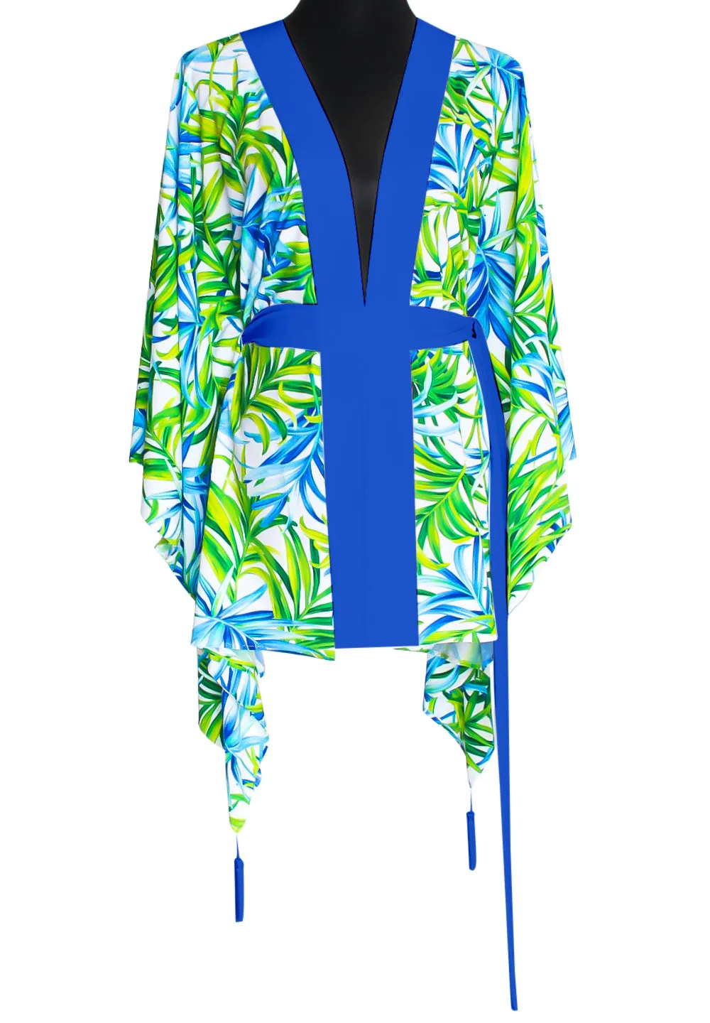 Euphoria – Paradise Palm Kimono (Royal Blue)