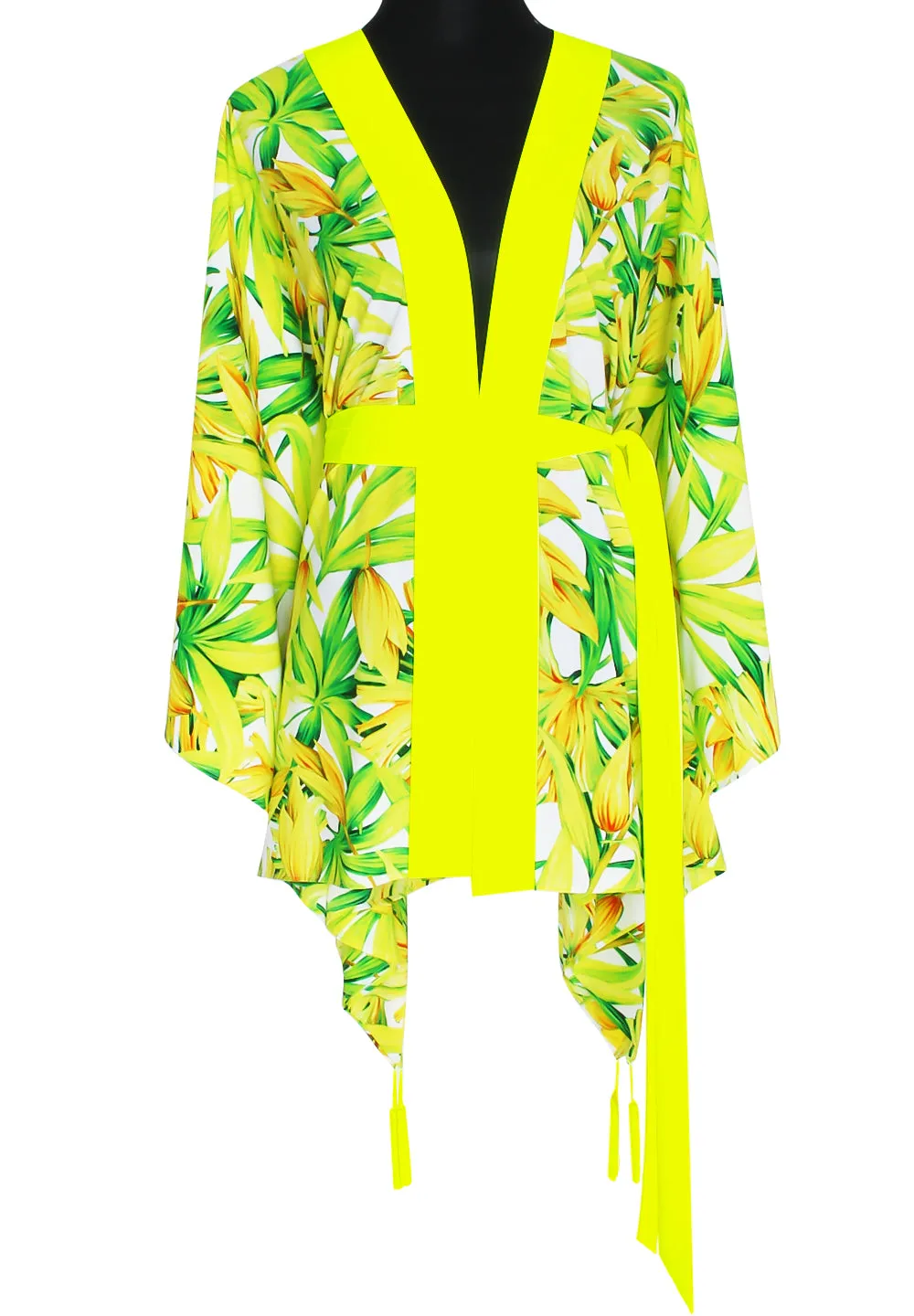 Euphoria – Secret Garden Kimono (Neon Yellow)