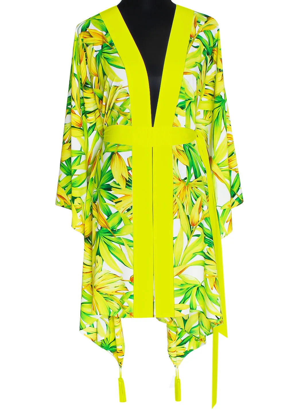 Euphoria – Secret Garden Kimono (Neon Yellow)