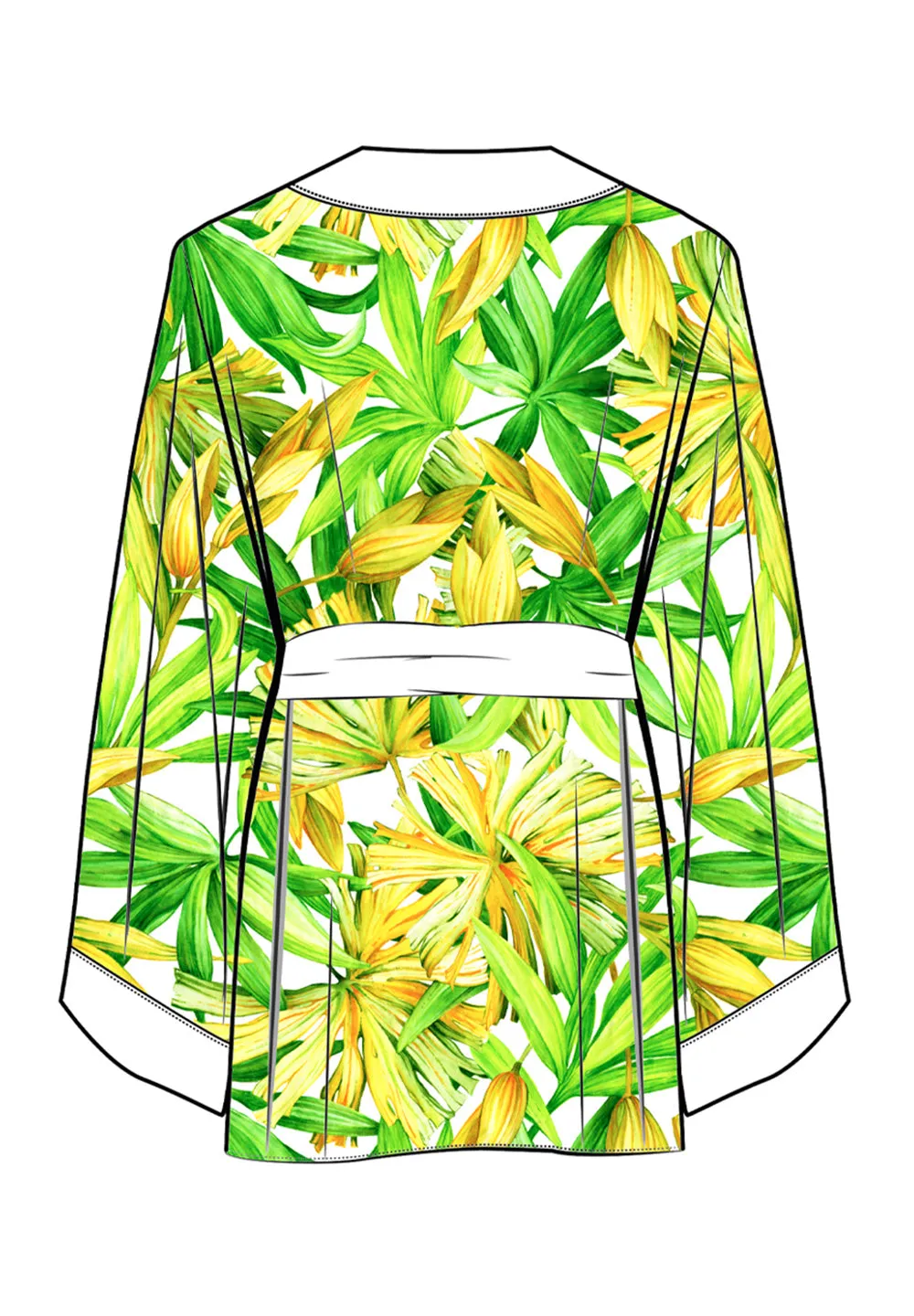 Euphoria – Secret Garden Kimono (Off-White)