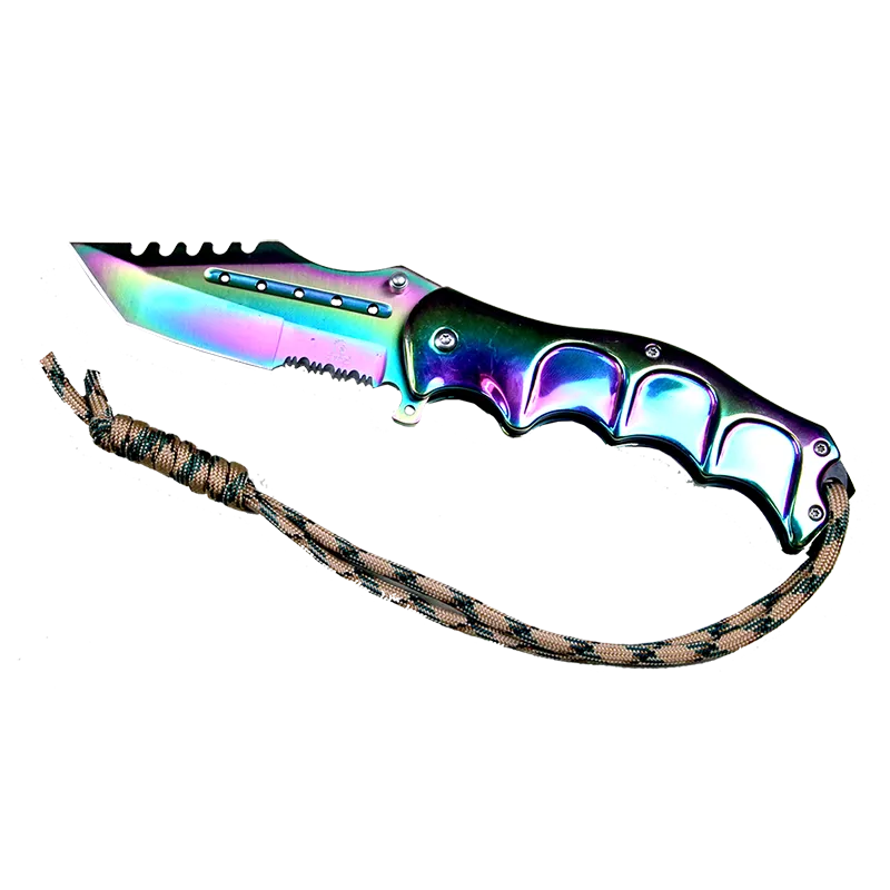 Falcon 8" Overall Rainbow Coating Metal Knife