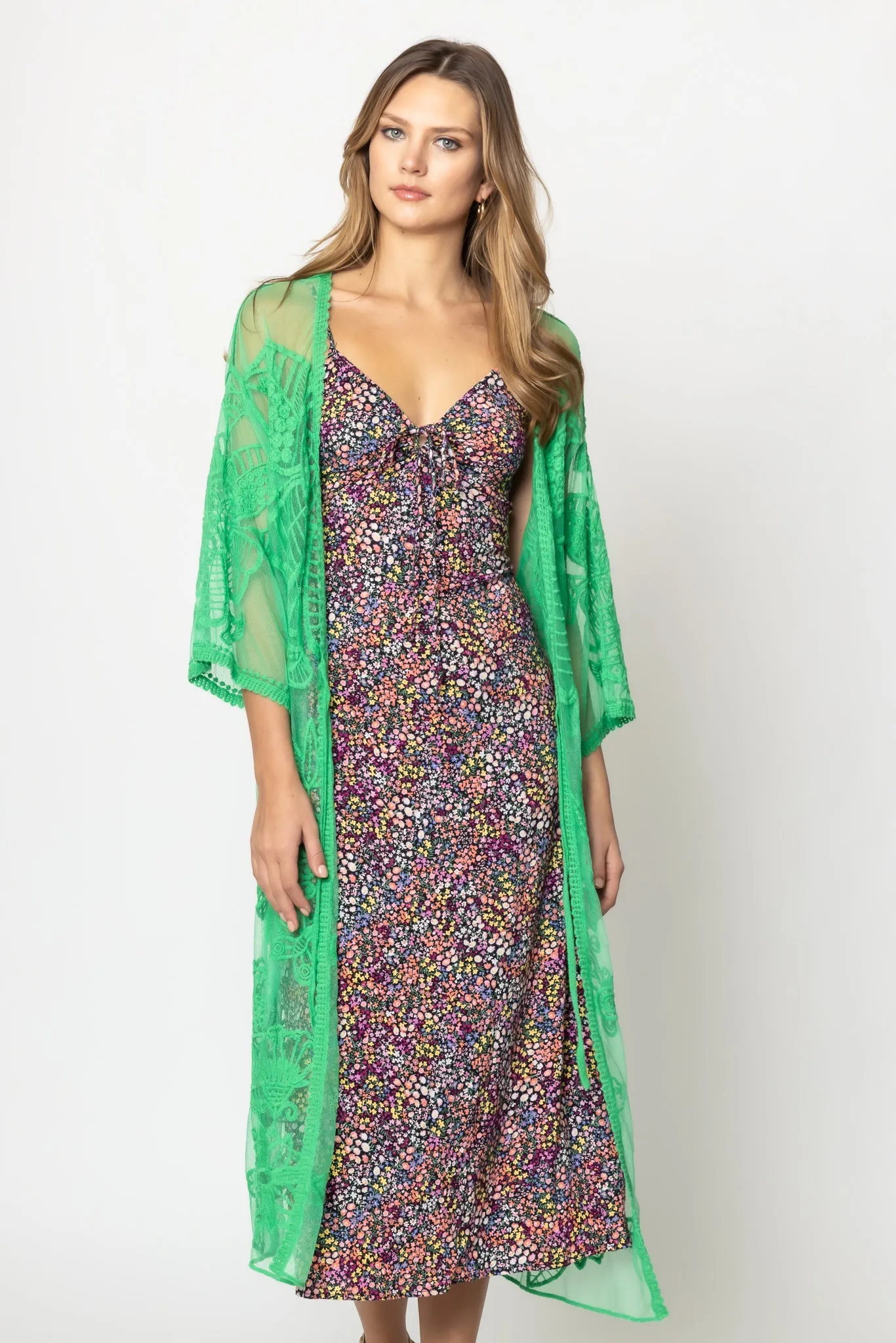 Floral Lace Kimono