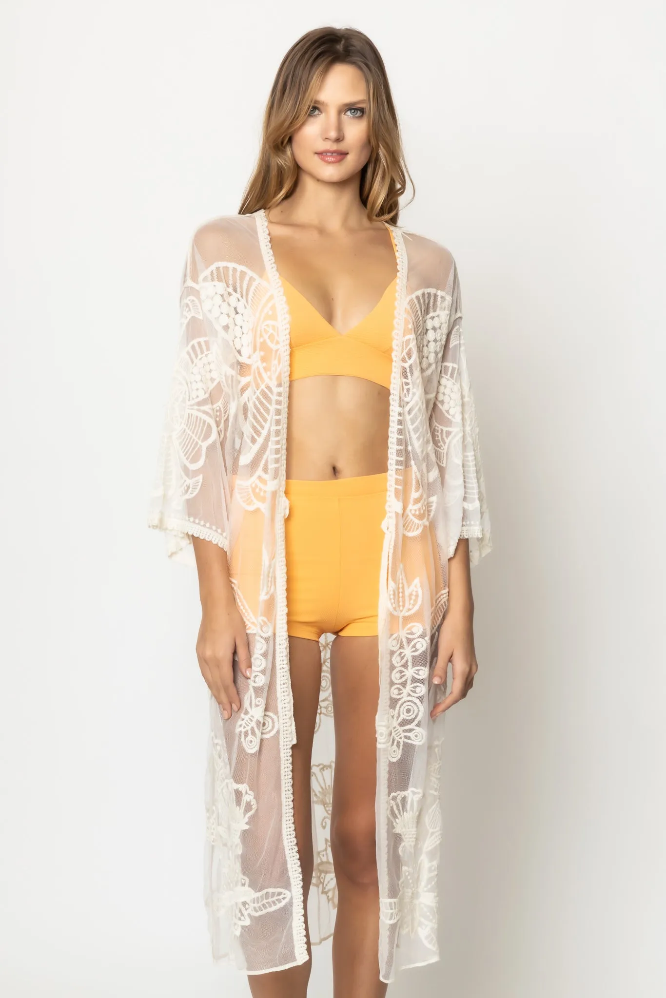 Floral Lace Kimono