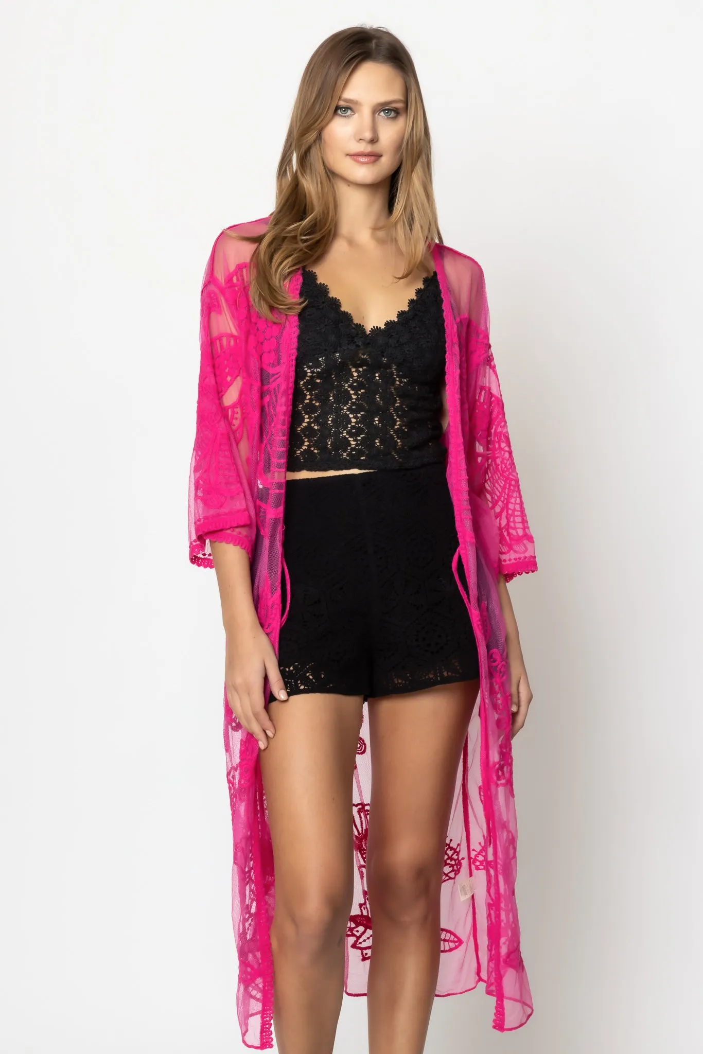Floral Lace Kimono