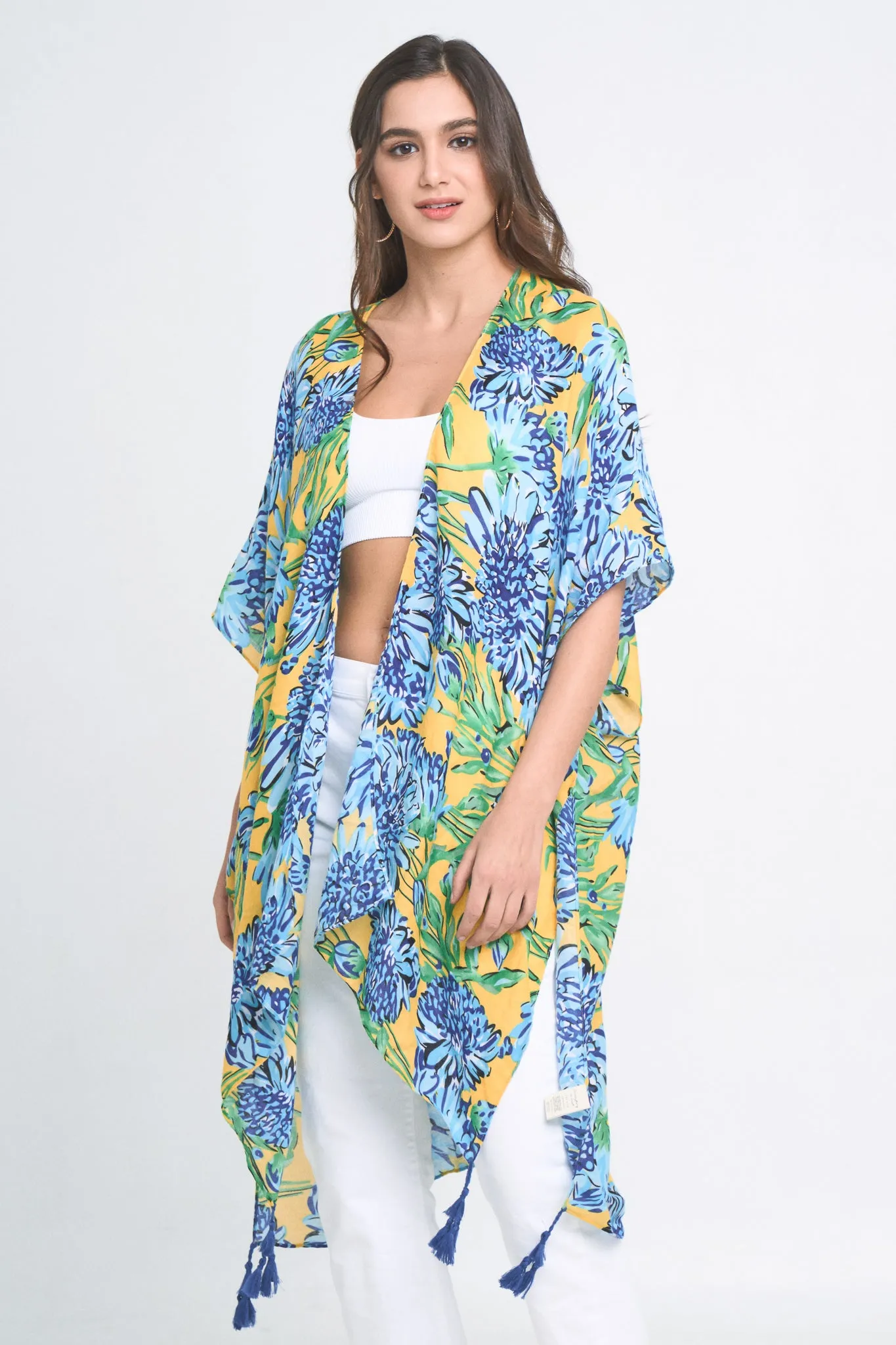 Floral Print Kimono
