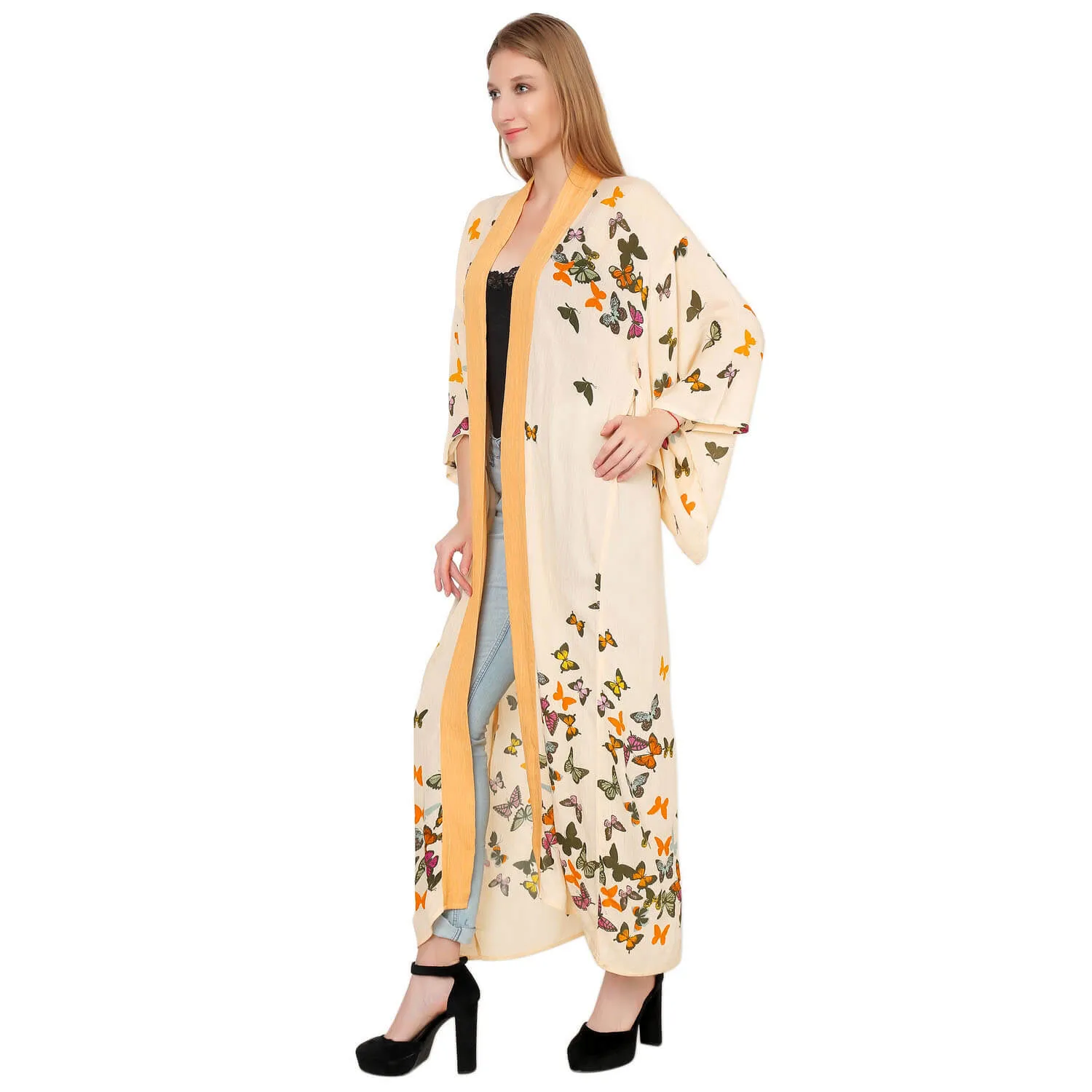 Flutter Bliss Maxi Full-Length Kimono