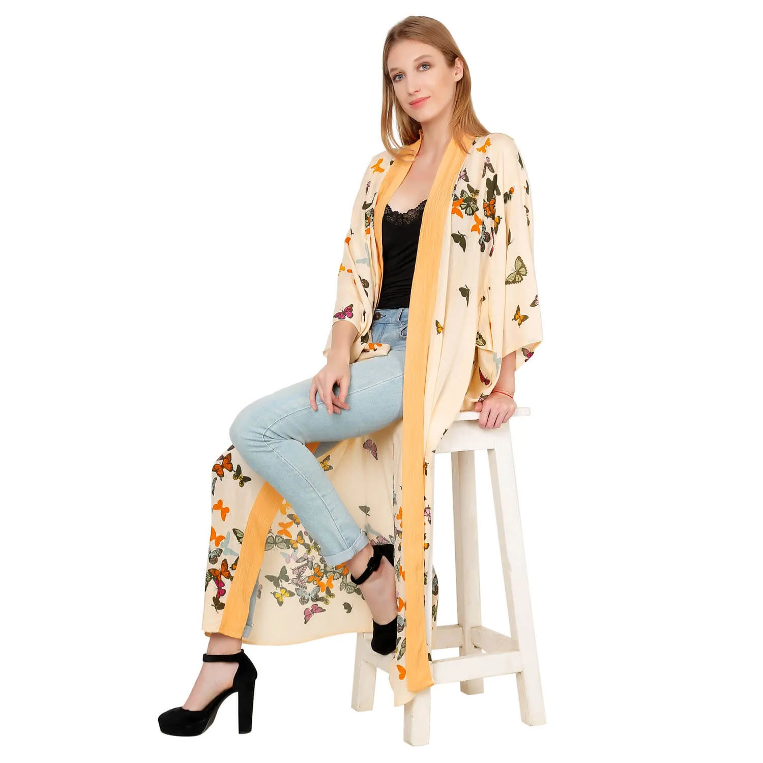 Flutter Bliss Maxi Full-Length Kimono
