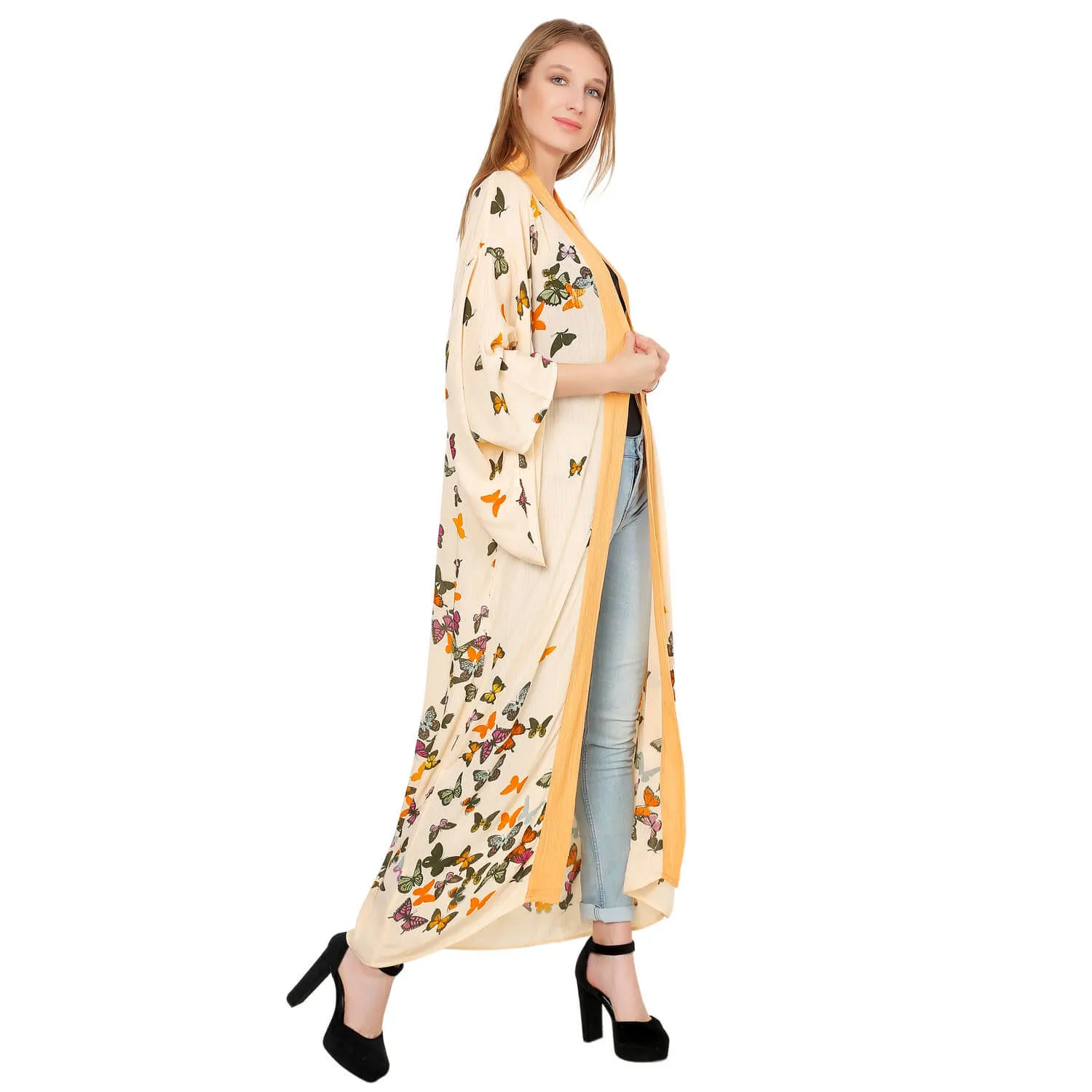Flutter Bliss Maxi Full-Length Kimono
