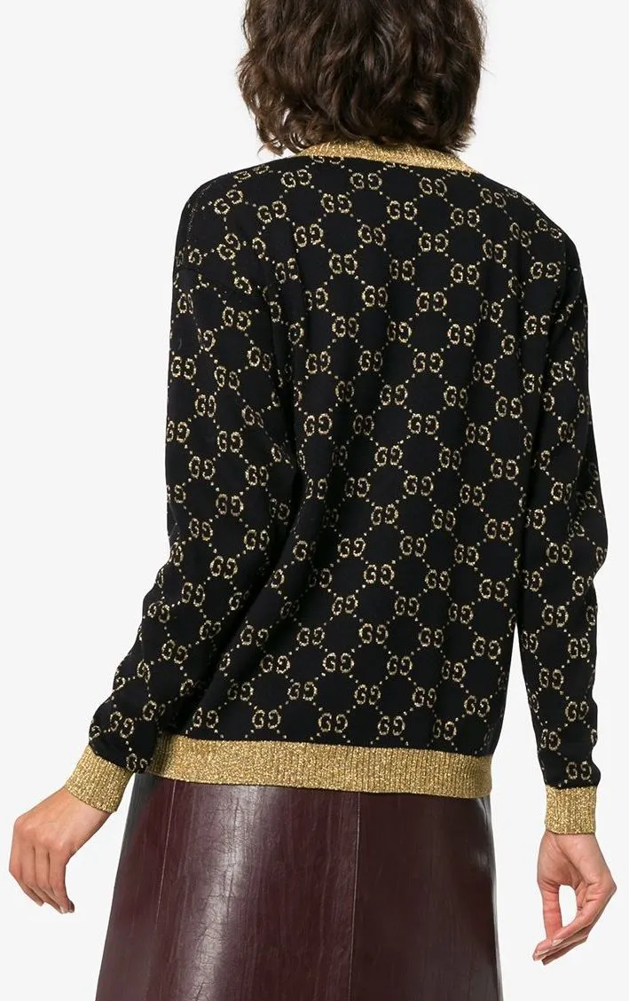 GG Cotton Lurex Cardigan