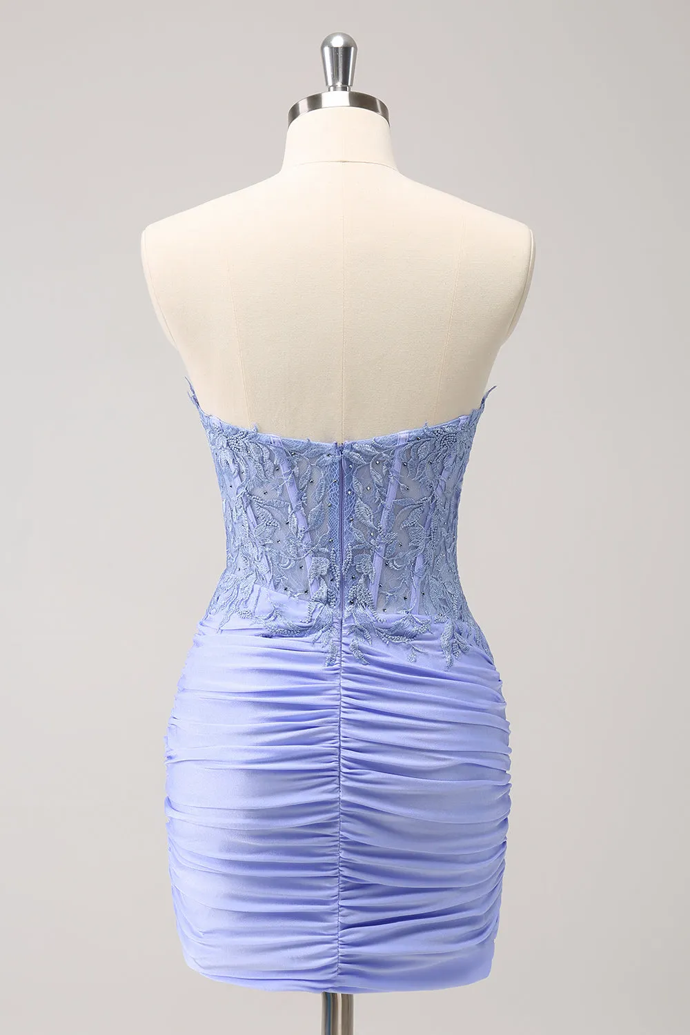 Glitter Fuchsia Tight Sweetheart Corset Short Pleated Homecoming Dress with Beading
