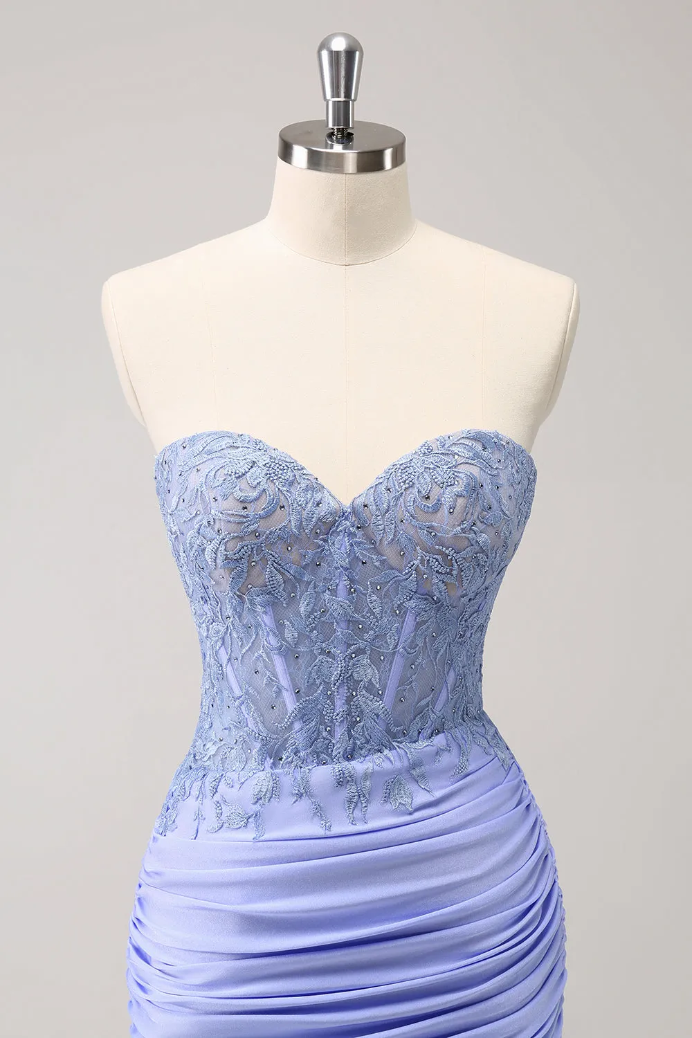 Glitter Fuchsia Tight Sweetheart Corset Short Pleated Homecoming Dress with Beading