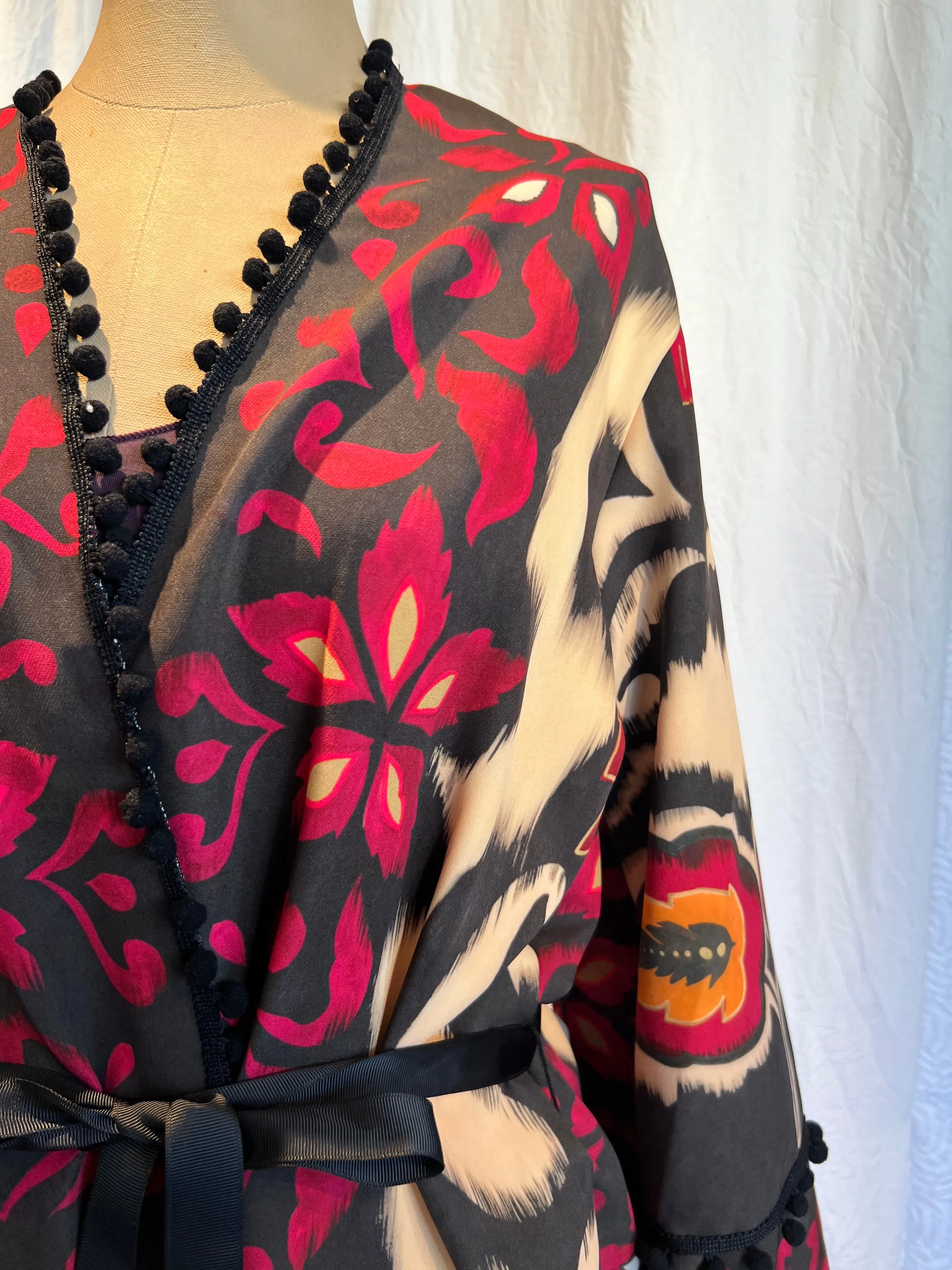 Ikat Print Cover Up / Kimono