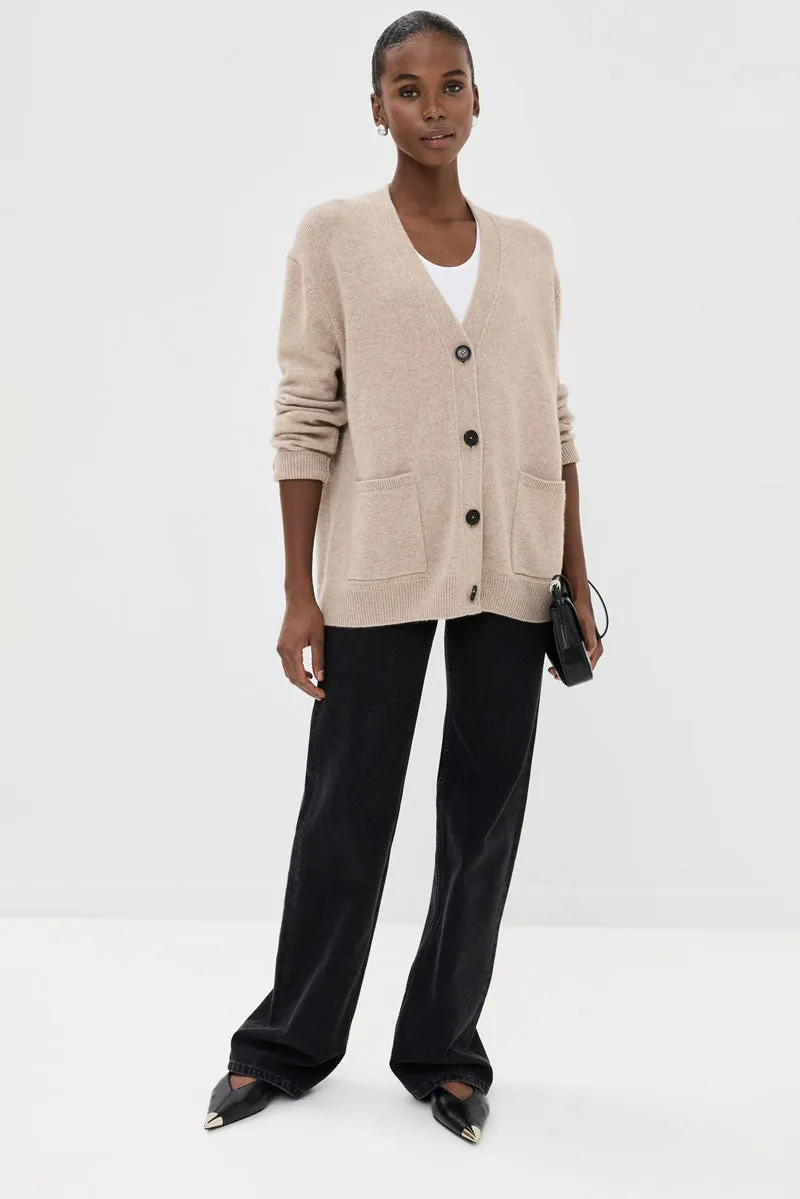 Jackson Cardigan - Brown Cashmere