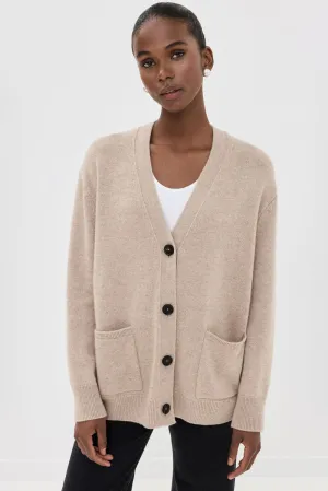 Jackson Cardigan - Brown Cashmere