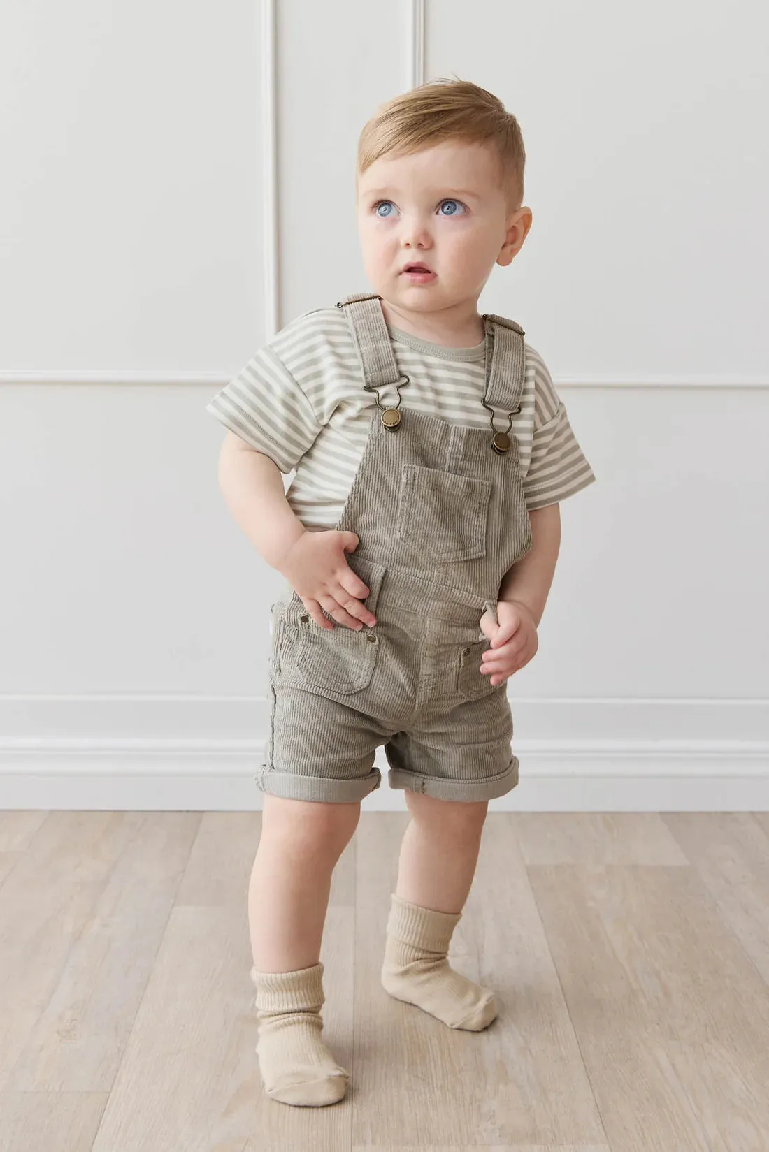 Jamie Kay Chase Short Cord Overall - Moss
