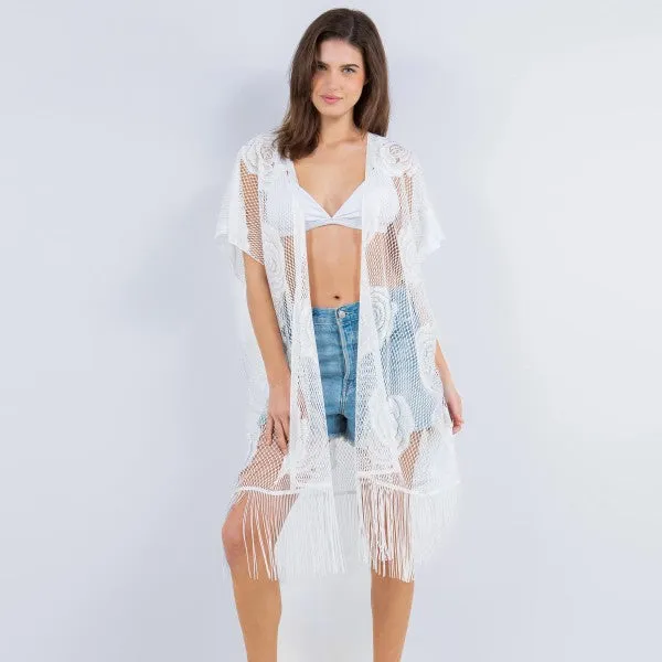 JUD116 - ROSE PRINT KIMONO