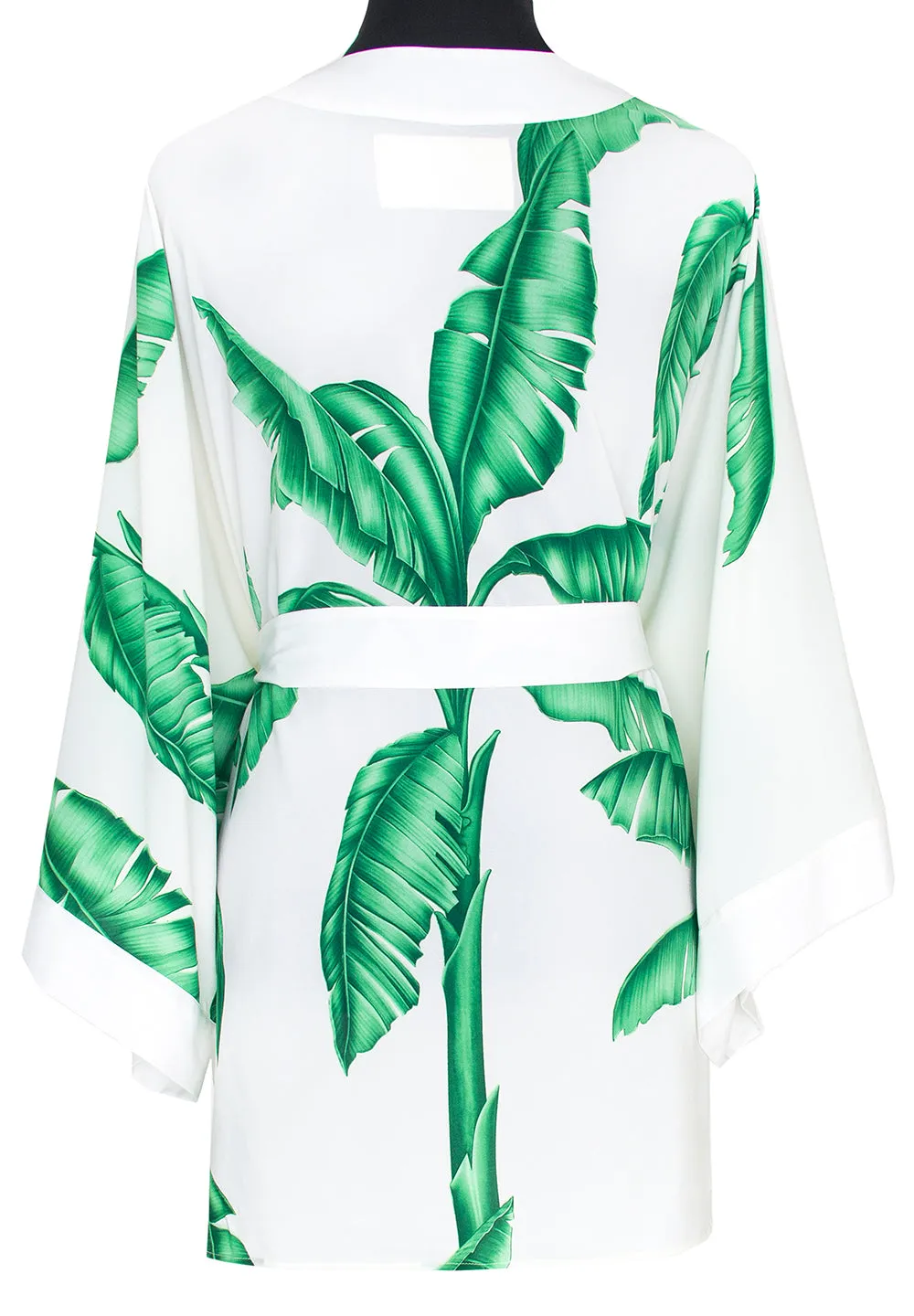 Jungle - White Palm Kimono (Off-White)
