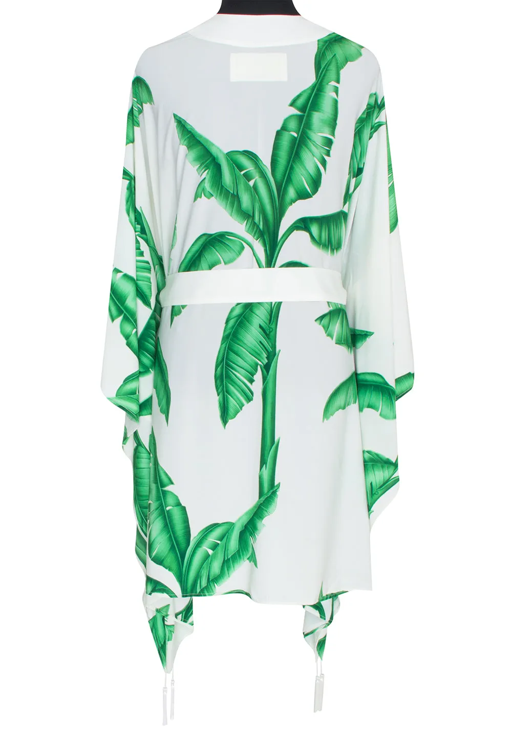 Jungle - White Palm Kimono (Off-White)