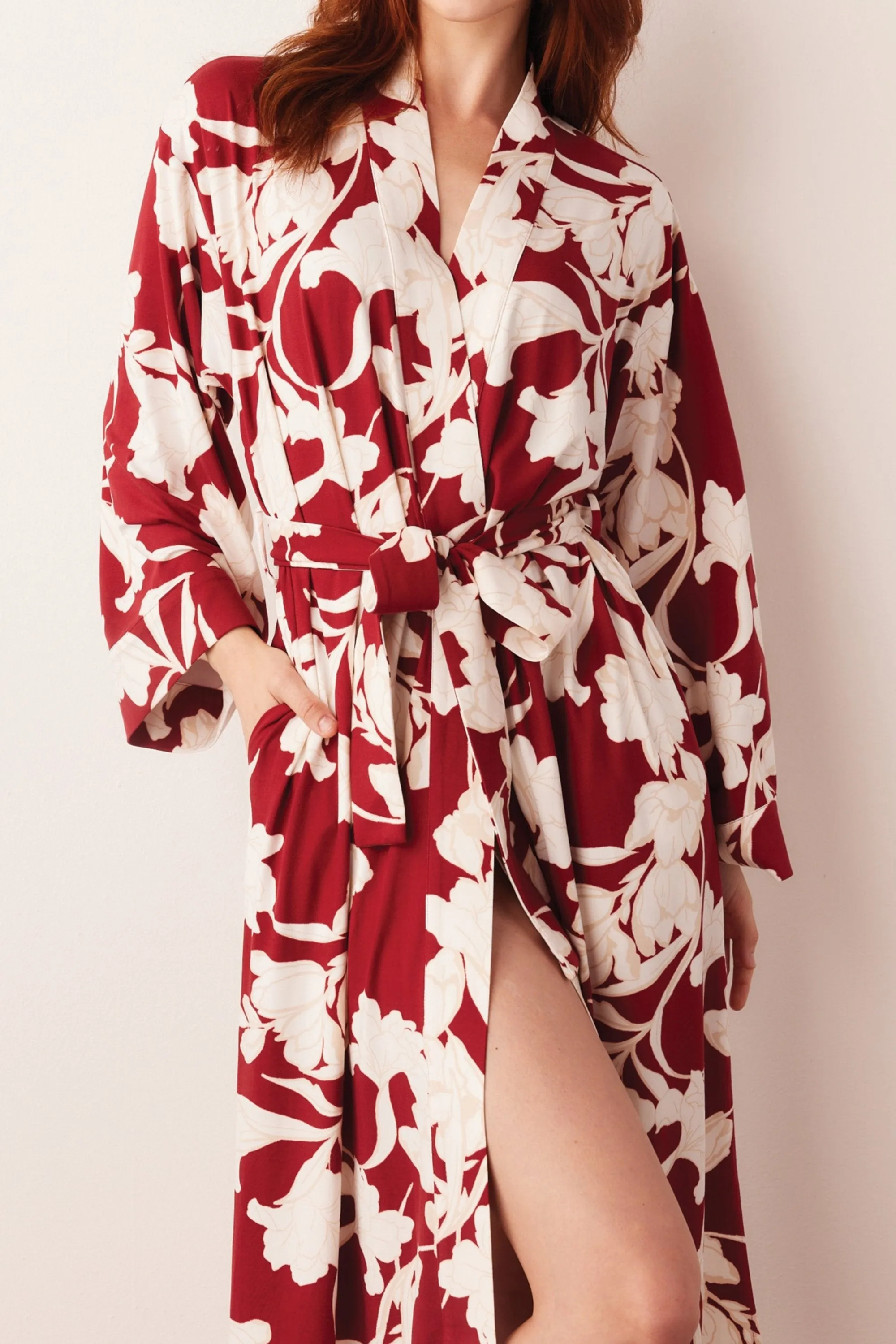 Kaia Kimono Robe | Winter Bloom