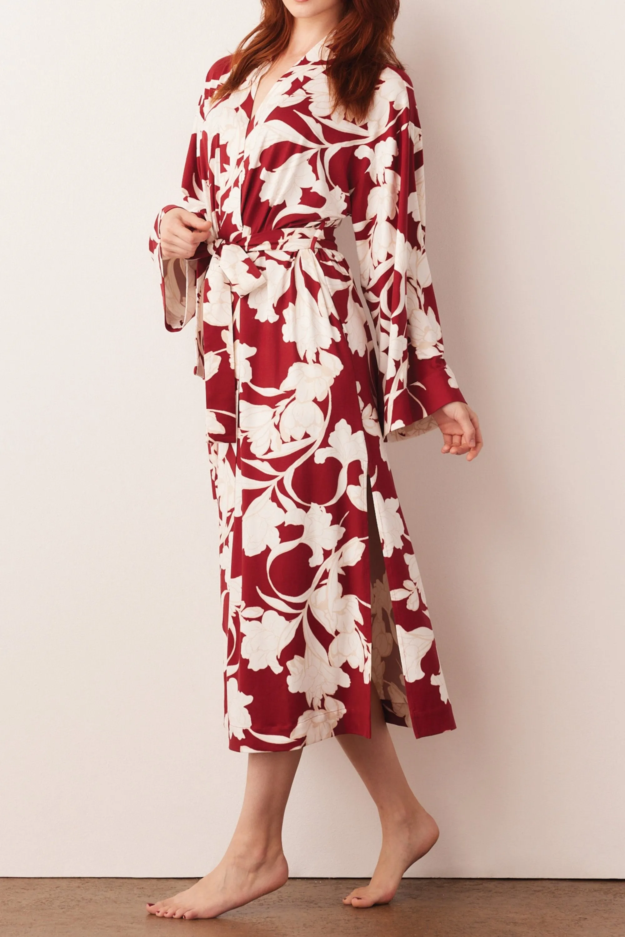Kaia Kimono Robe | Winter Bloom