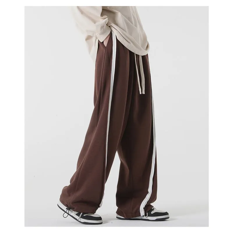 Knitted Sports Drawstring Tapered Sweatpant