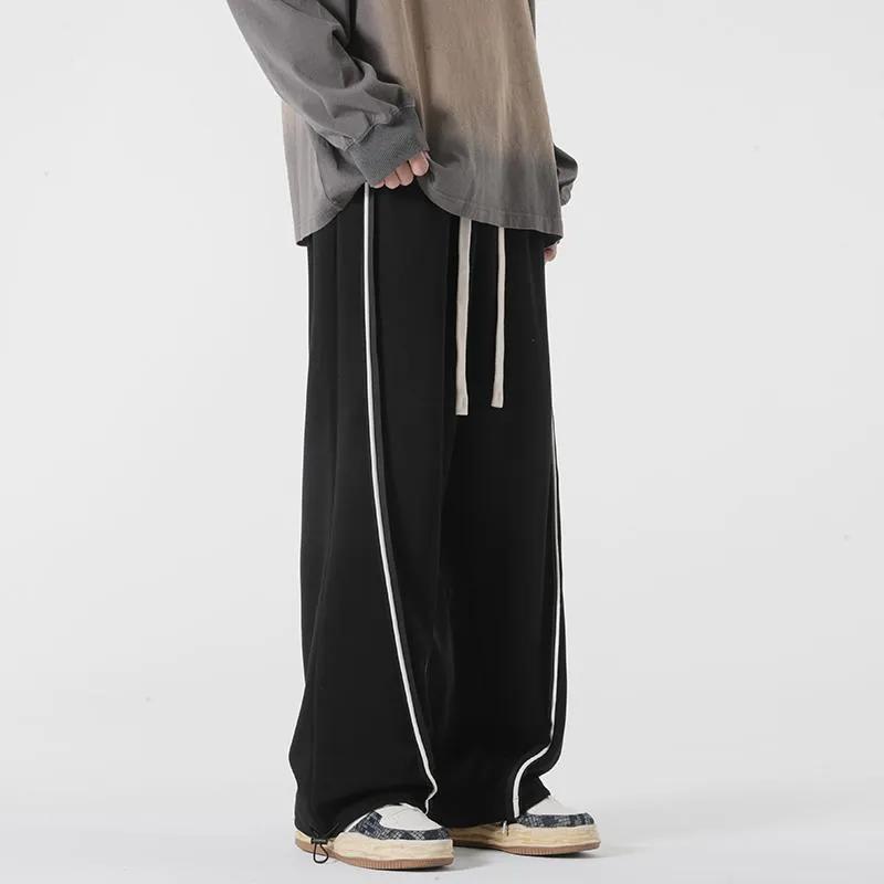 Knitted Sports Drawstring Tapered Sweatpant