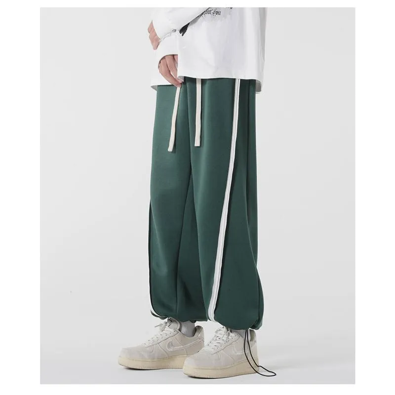 Knitted Sports Drawstring Tapered Sweatpant