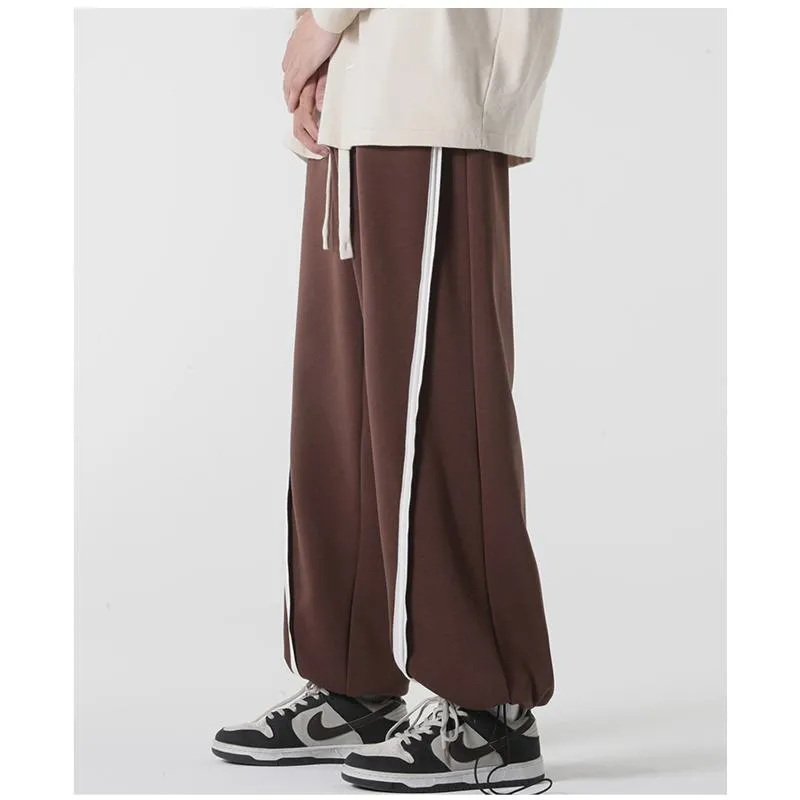 Knitted Sports Drawstring Tapered Sweatpant