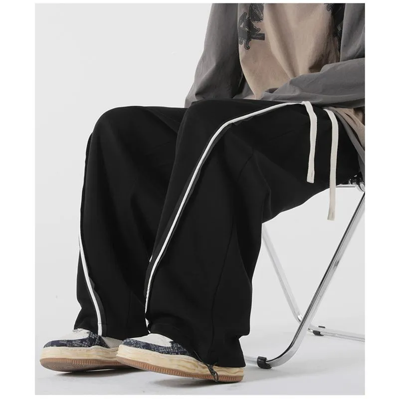 Knitted Sports Drawstring Tapered Sweatpant