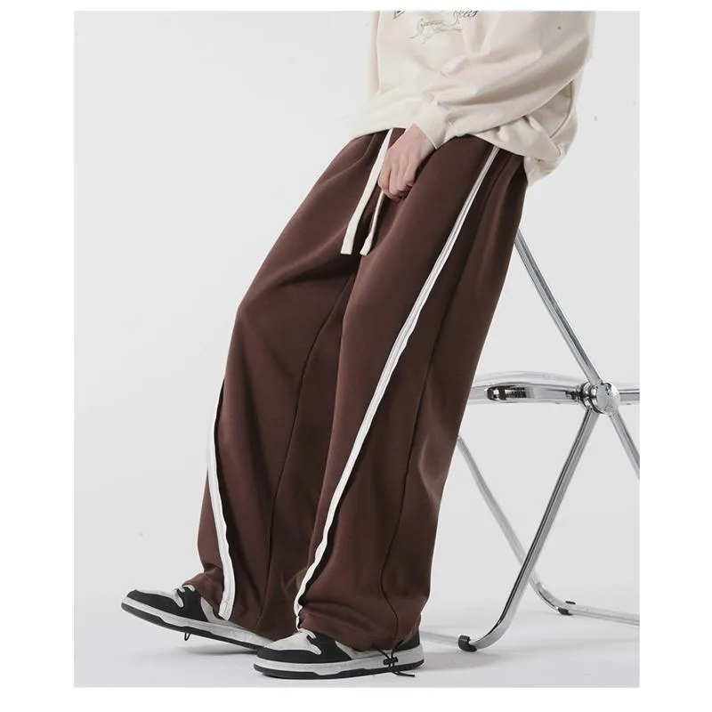 Knitted Sports Drawstring Tapered Sweatpant