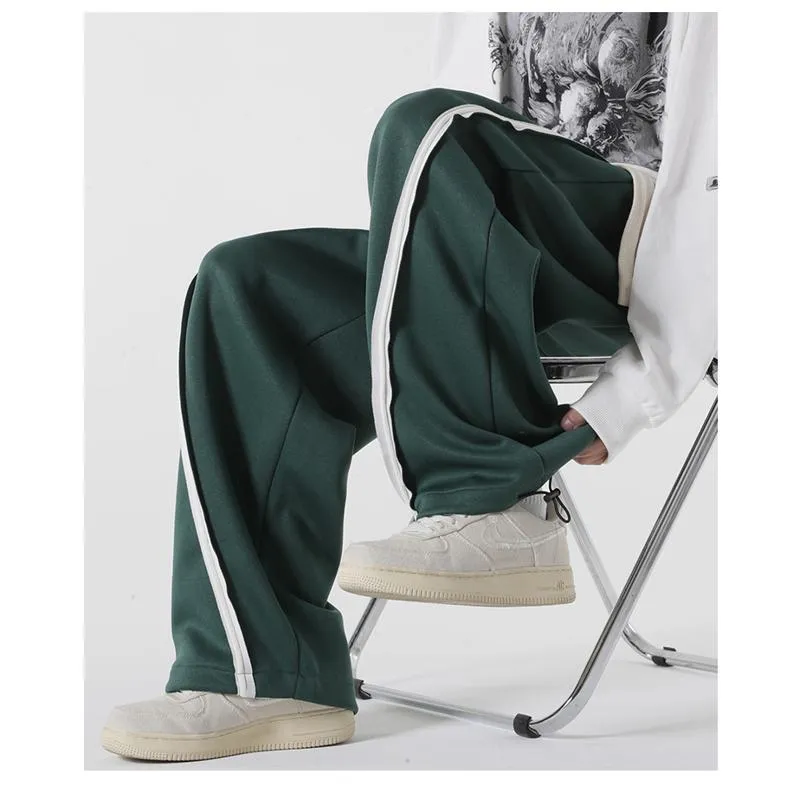 Knitted Sports Drawstring Tapered Sweatpant