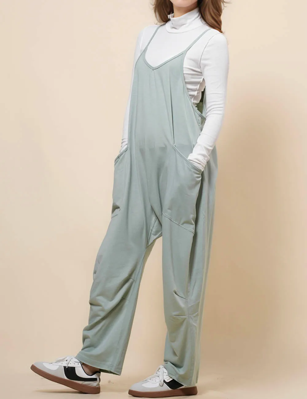 Ladies String Strape Overall Sleeveless Jumpsuit SKJ23103