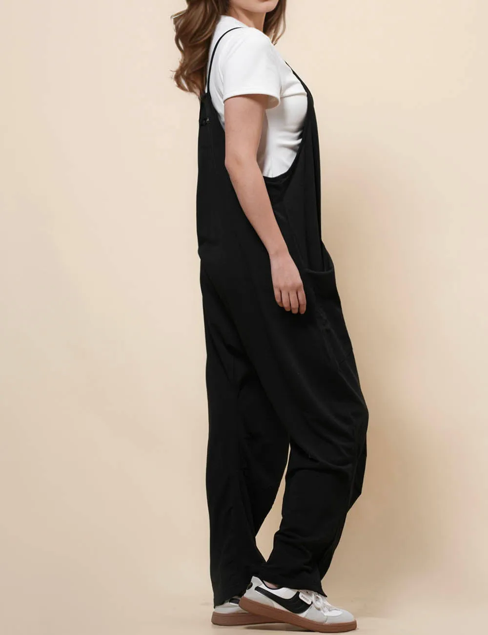 Ladies String Strape Overall Sleeveless Jumpsuit SKJ23103