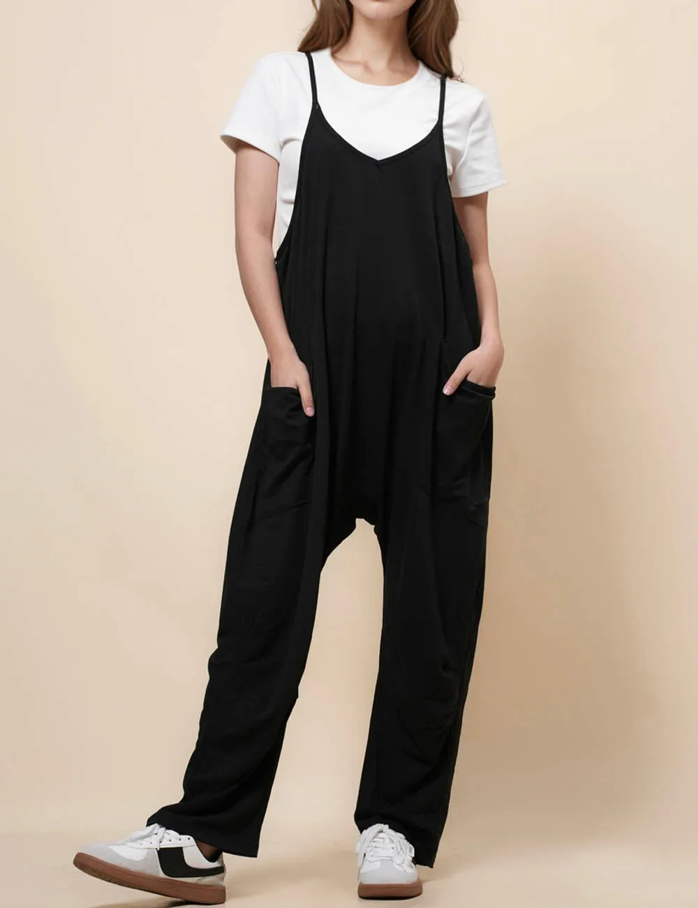 Ladies String Strape Overall Sleeveless Jumpsuit SKJ23103