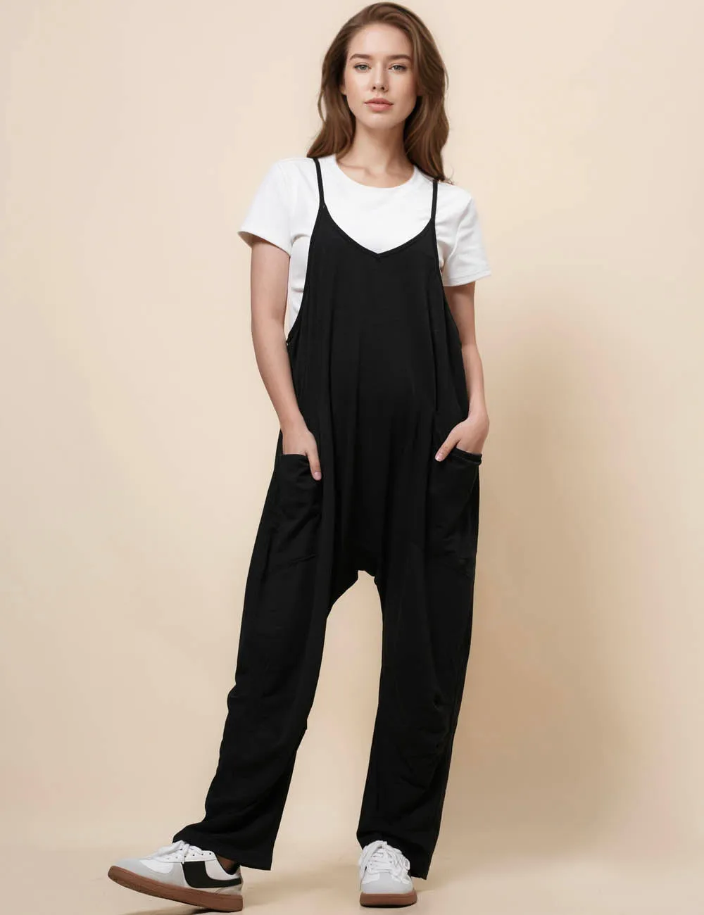 Ladies String Strape Overall Sleeveless Jumpsuit SKJ23103