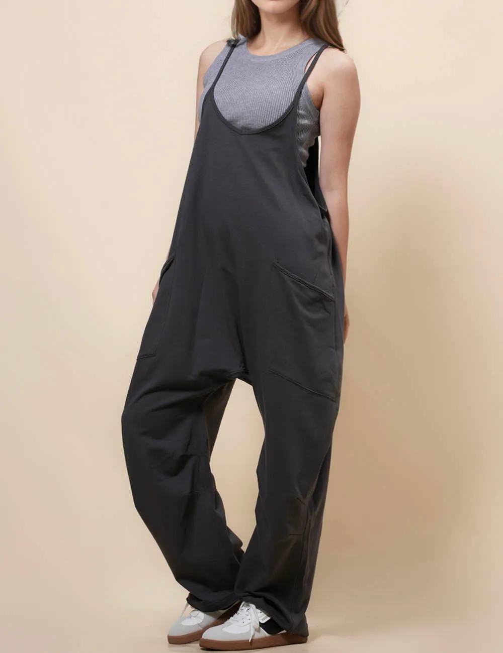 Ladies String Strape Overall Sleeveless Jumpsuit SKJ23103