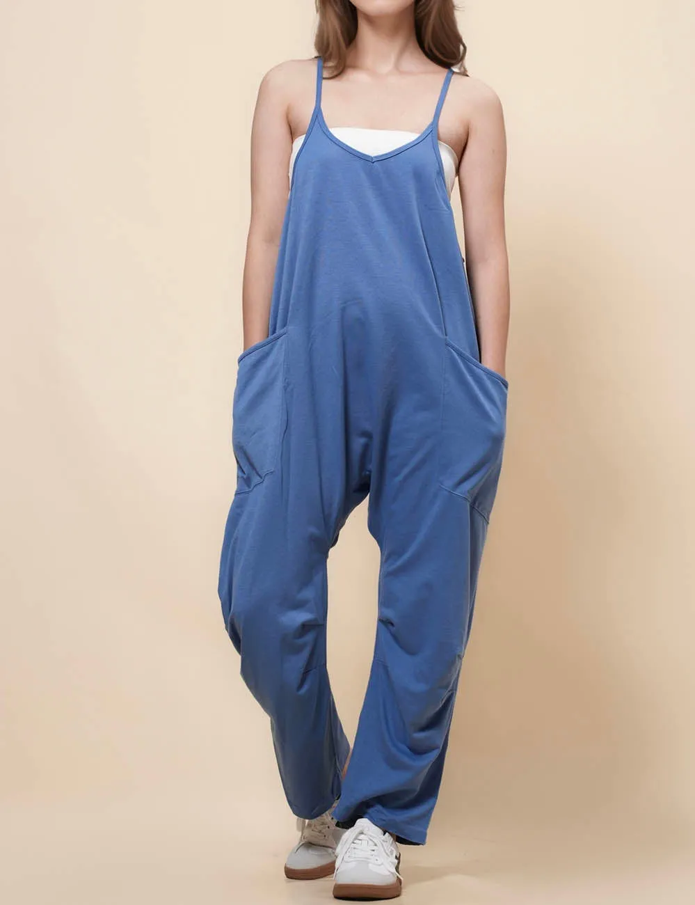 Ladies String Strape Overall Sleeveless Jumpsuit SKJ23103