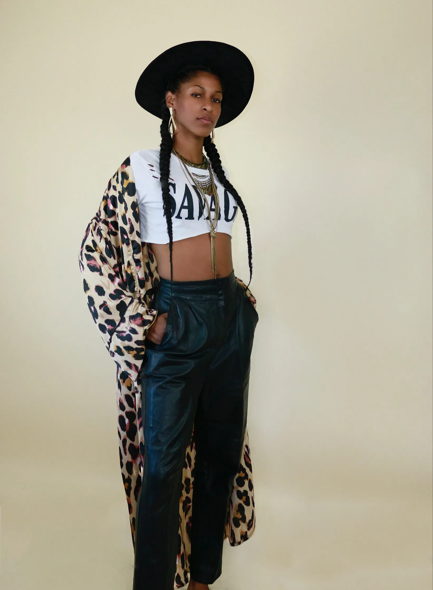 Lela Leopard Kimono