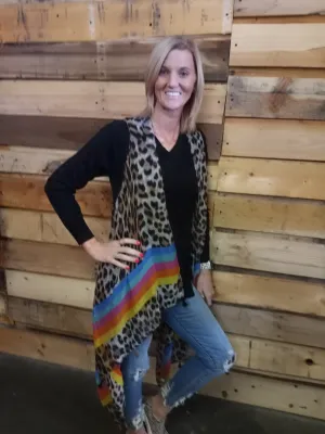 Leopard & Serape Kimono