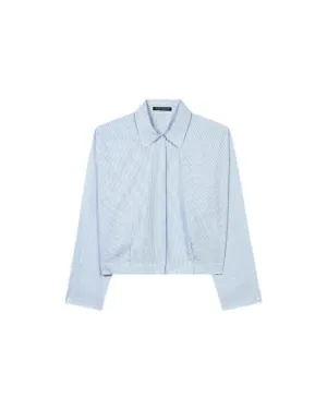 Luisa Cerano Stripe Kimono Box Blouse
