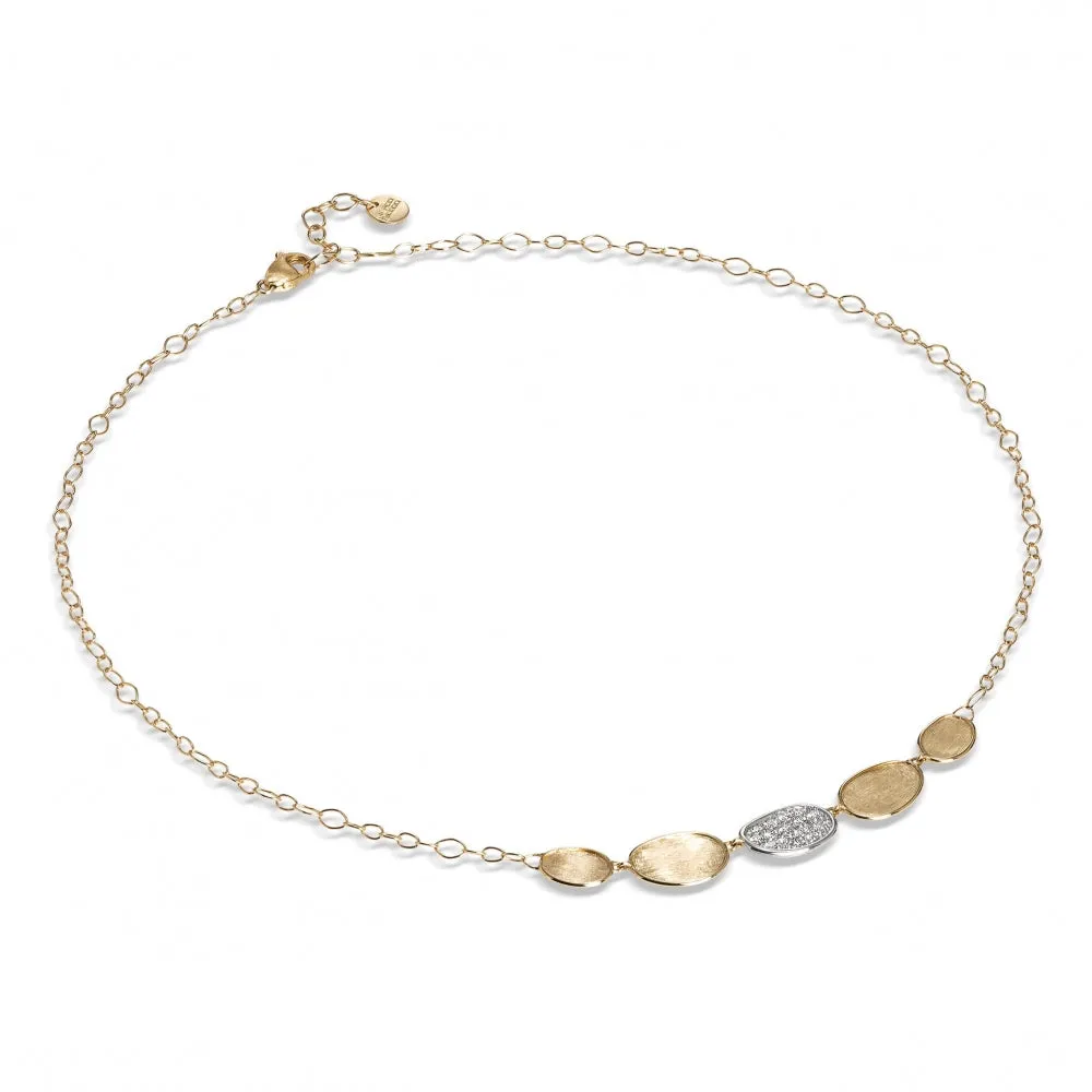 Lunaria Diamond Necklace - 18ct Gold - CB2592-B - 0.28ct