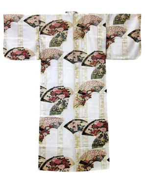 Made in Japan Traditional Kimono Fan White