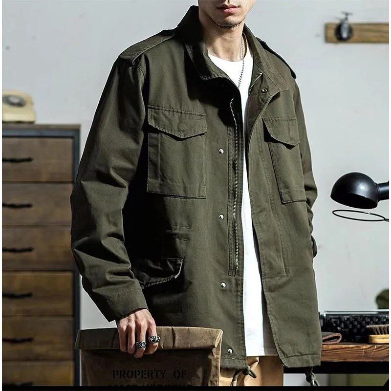 Men's American Heavy Industry Retro Work Jacket 67788153YM
