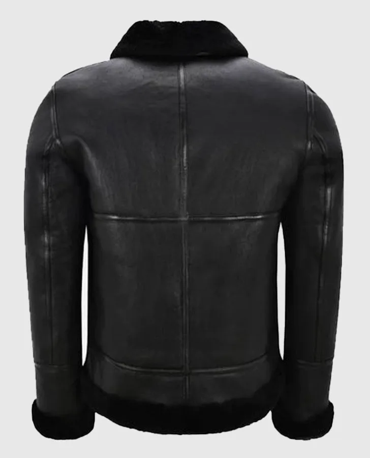 Men's Belted B3 Sheepskin Shearling Jacket