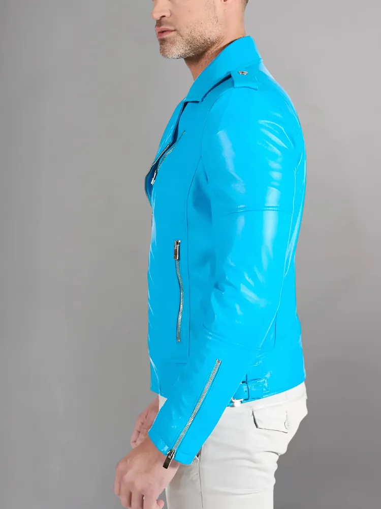 Mens Vintage Style Motorcycle Cafe Racer Genuine Leather Jacket