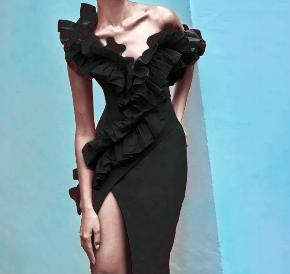 MISTY Decorative Maxi Bandage Dress