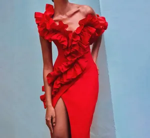 MISTY Decorative Maxi Bandage Dress
