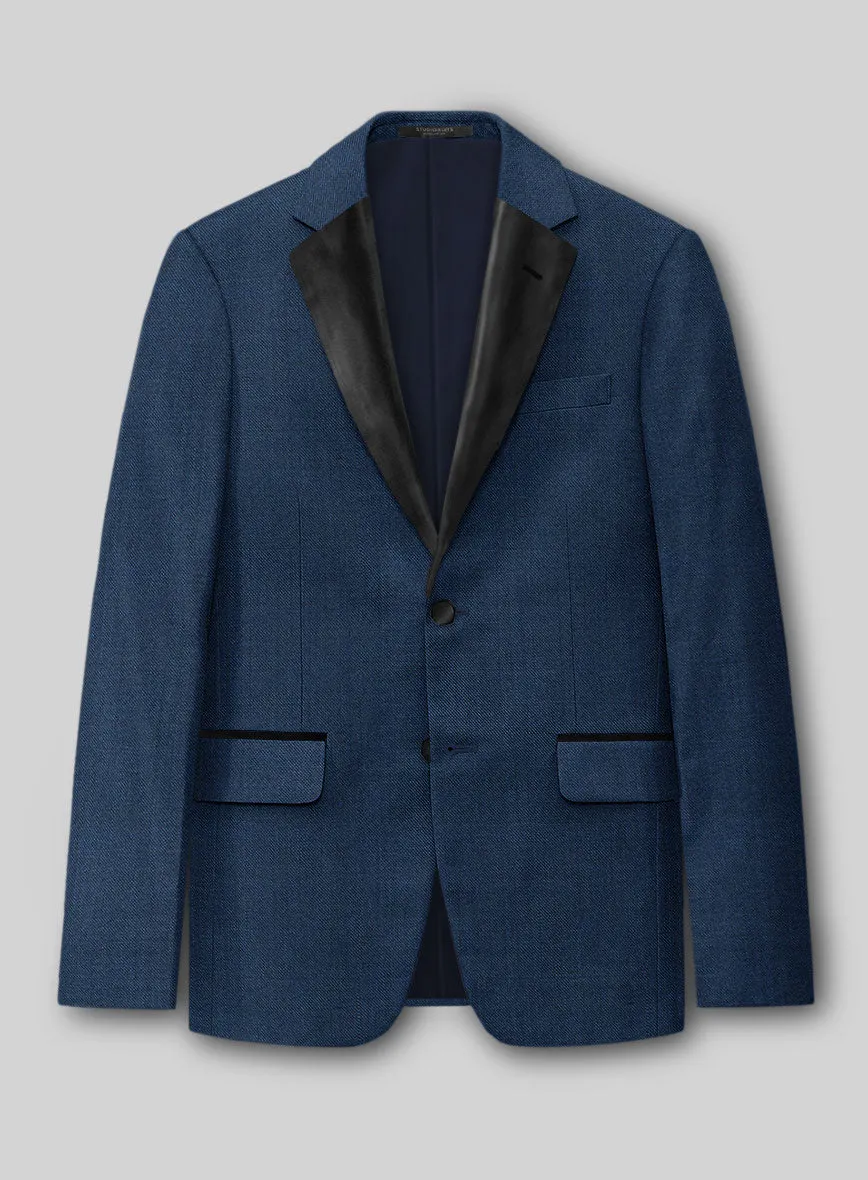 Napolean Spring Royal Blue Wool Tuxedo Suit