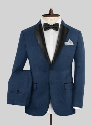 Napolean Spring Royal Blue Wool Tuxedo Suit
